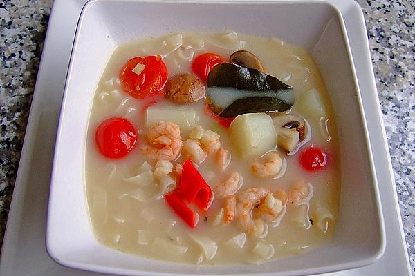 Thai Coconut Soup with Prawns