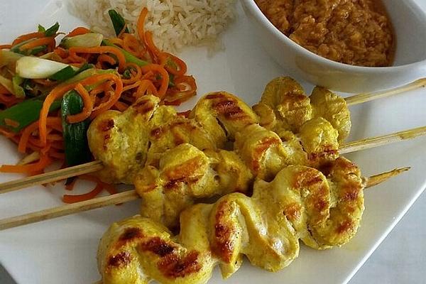 Thai Satay with Fine Peanut Sauce