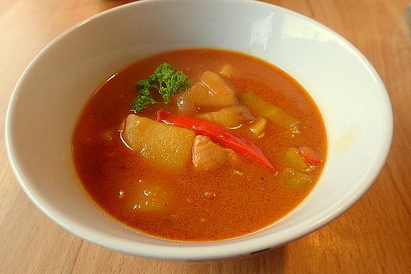 Thai Soup with Stew Character