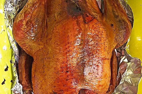 Thanksgiving Turkey Cooked At Low Temperature