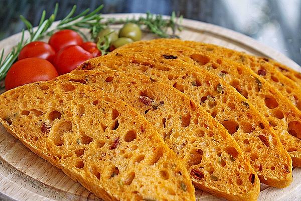 Tomato and Olive Ciabatta with Rosemary and Thyme