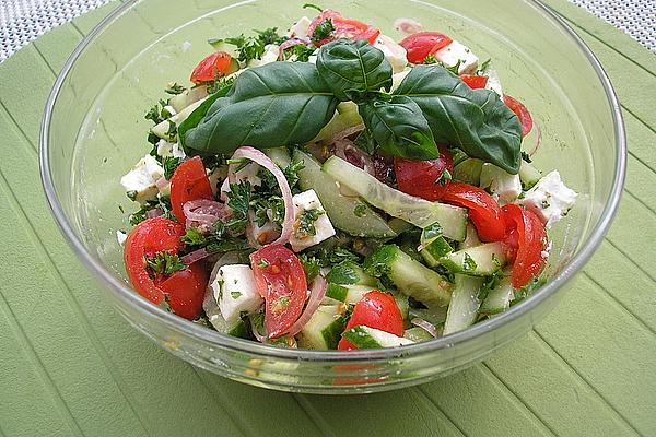 Tomato – Cucumber – Salad with Feta