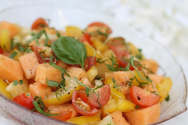 Tomato – Melon – Salad with Basil