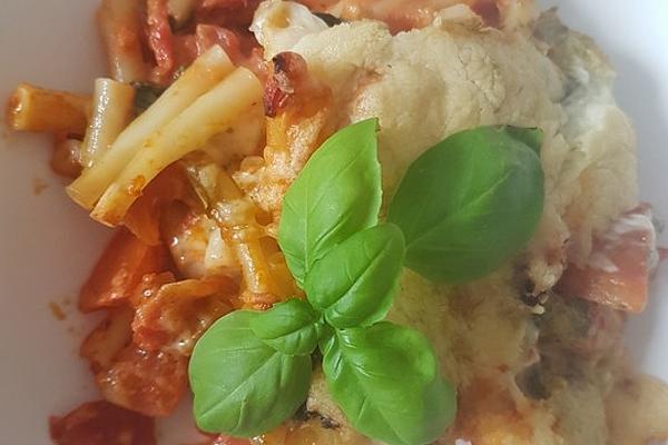 Tomato – Mozzarella – Basil – Macaroni – Casserole