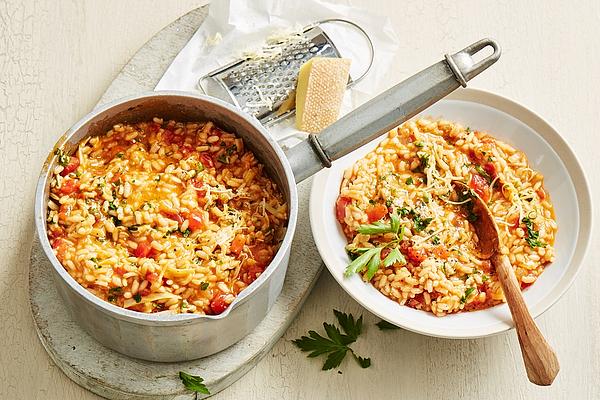 Tomato Risotto with Fresh Tomatoes