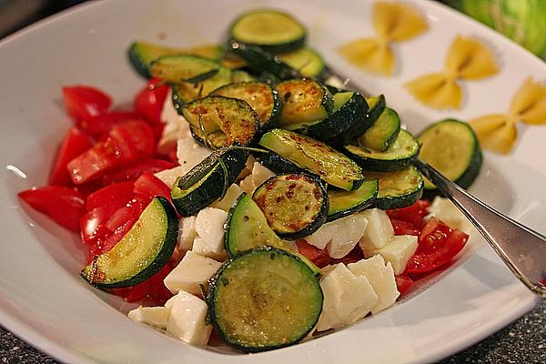 Tomato Salad with Fried Zucchini