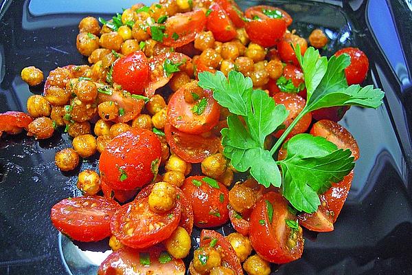 Tomato Salad with Roasted Chickpeas