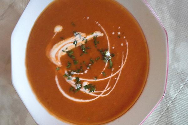 Tomato Soup Made from Fresh Tomatoes