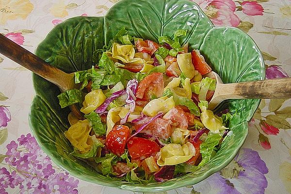 Tortellini Salad with Sour Cream Dressing