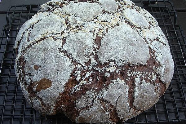 Treber Bread Made from Rye Sourdough