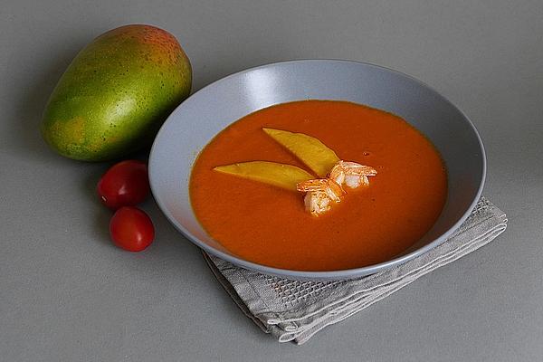 Tropical Tomato Soup with Mango and Ginger