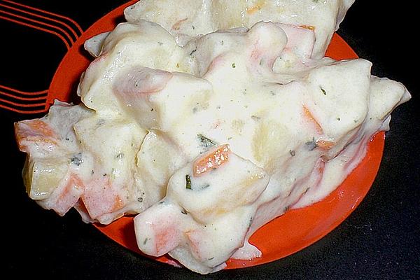 Turkish Potato Salad with Carrots and Yogurt