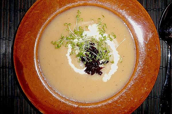 Turnip Soup with Chilli Prunes
