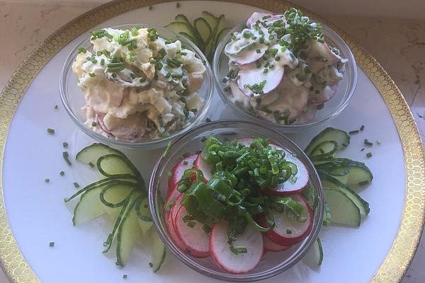 Ukrainian Radish Salad in 3 Variations