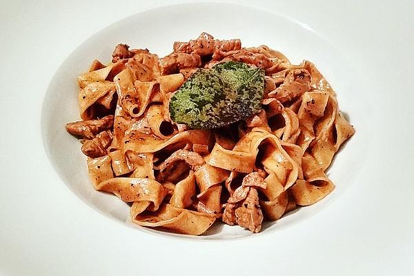 Veal Strips with Tagliatelle