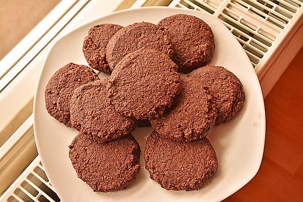 Vegan American Chocolate Cookies with Chopped Almonds