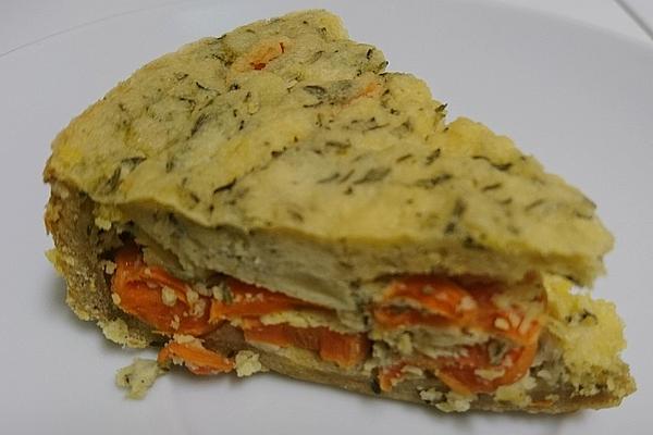 Vegan Carrot Quark Quiche