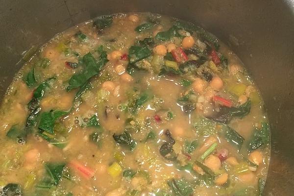 Vegan Chickpea and Chard Soup