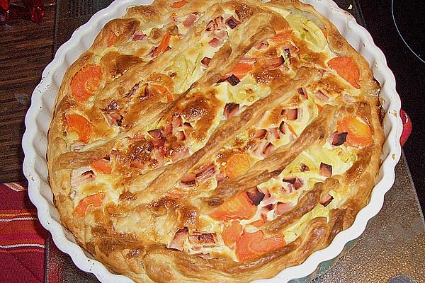 Vegetable Cake with Ham
