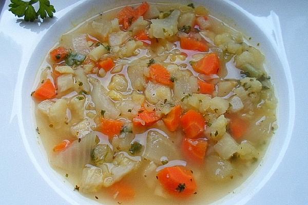 Vegetable Soup for Sick
