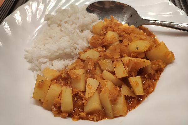 Vegetarian Potato and Lentil Curry