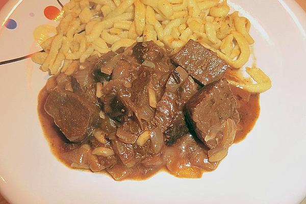 Venison Goulash with Plums