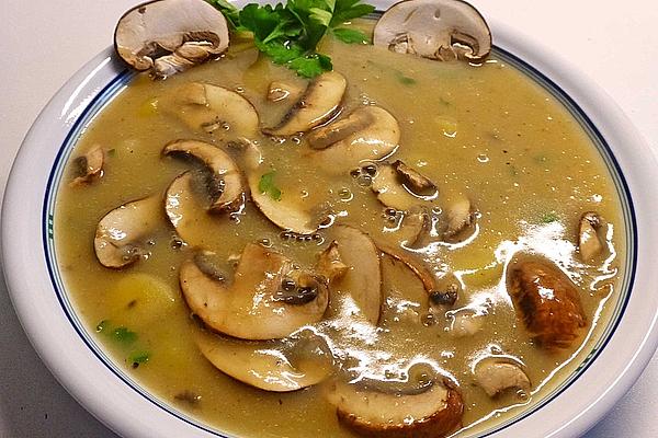 Viennese Potato Soup with Mushrooms