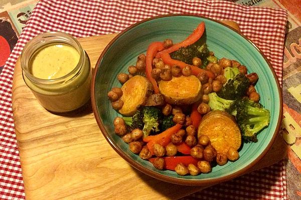 Warm Broccoli and Sweet Potato Salad