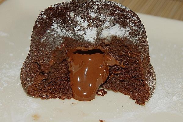Warm Chocolate Soufflé with Liquid Filling