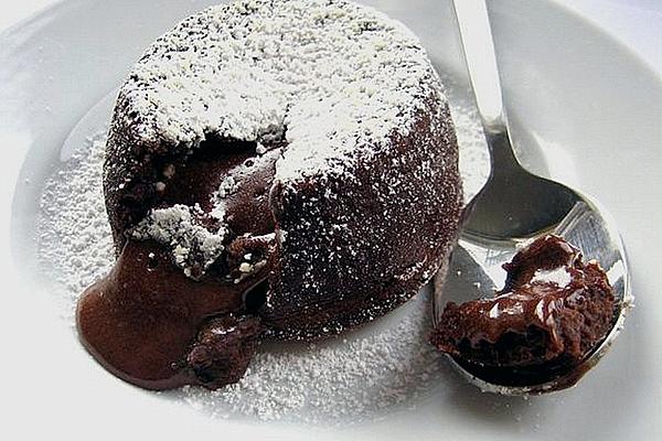 Warm Melting Chocolate Cake