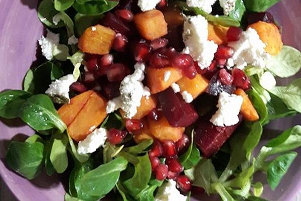 Warm or Cold Beetroot and Goat Cheese Salad