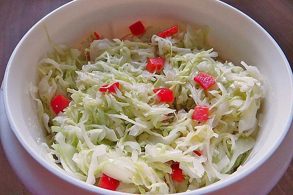 White Cabbage Salad, Creamy and Fresh in Summer