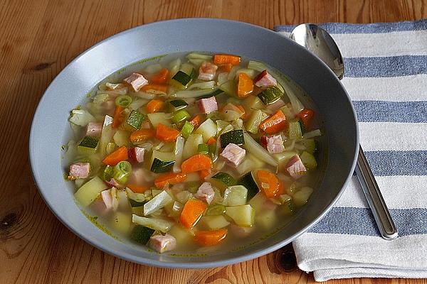 White Cabbage Stew with Smoked Pork