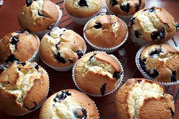 White Chocolate – Blueberry Muffins