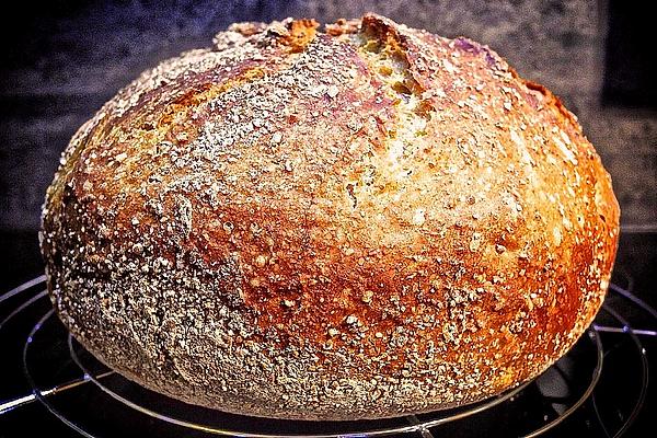 Wholemeal Spelled Bread Without Kneading