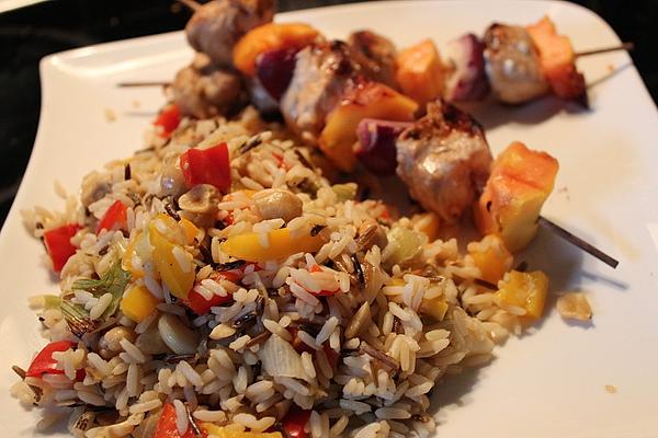 Wild Rice Salad with Cashew Nuts