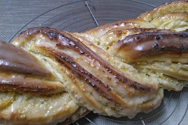 Yeast Braid with Quince Filling
