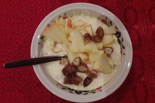 Yogurt Breakfast with Fruits and Oatmeal