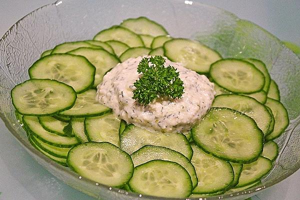 Yogurt Dressing with Feta for Cucumber Salad