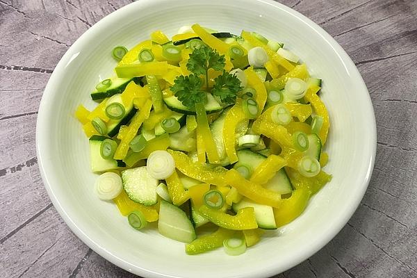 Zucchini and Bell Pepper Salad