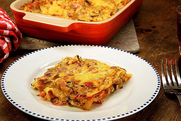 Zucchini Lasagna Without Meat