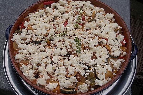 Zucchini Pan Baked with Feta