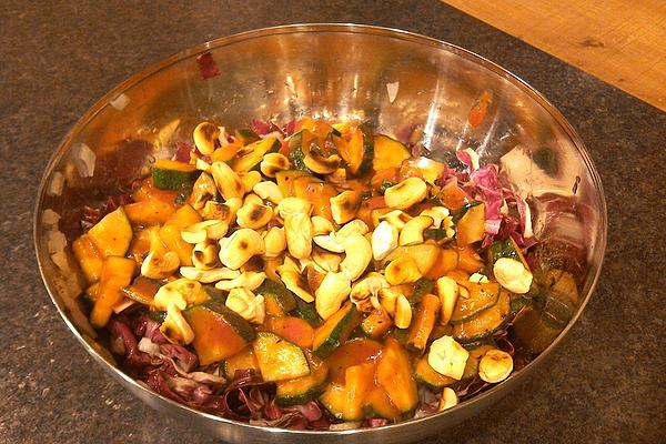 Zucchini Salad with Cashew Nuts