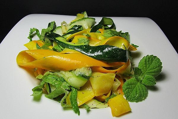 Zucchini Salad with Mint Vinaigrette