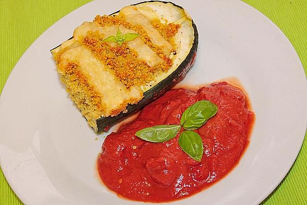 Zucchini Stuffed with Spiced Couscous