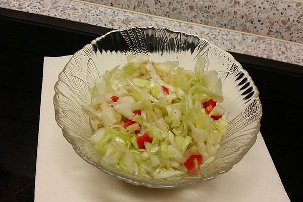 2 Days Of Pointed Cabbage, Pepper and Leek Salad