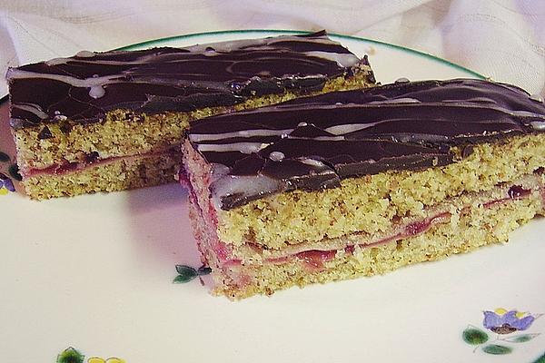 Almond and Lingonberry Slices