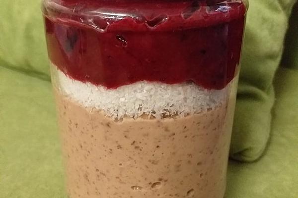 Almond Porridge with Berry Sauce
