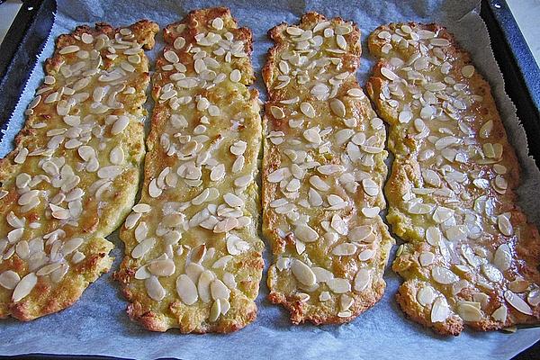 Almond Strips Made from Choux Pastry