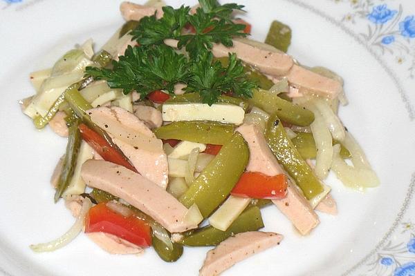 Alsatian Sausage Salad with Emmentaler